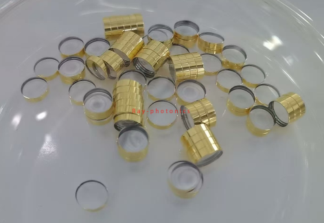 Metallized sapphire windows